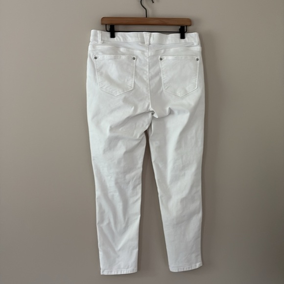 Wit & Wisdom Absolution Jeans High Rise Ankle Skimmer Optic White Denim Size 12 - Picture 7 of 15